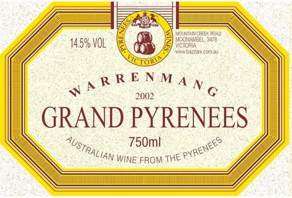 华乐满特级庇里牛斯干红Warrenmang Estate Grand Pyrenees