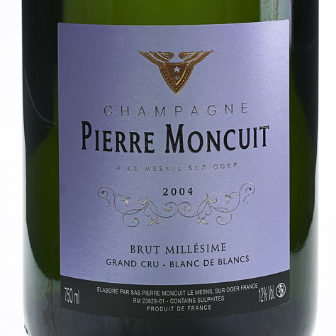 蒙库特酒庄美尼尔特级园白中白天然干型香槟Pierre Moncuit Le Mesnil Grand Cru Blanc de Blancs Brut