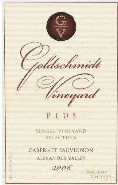 施密特超级单一园精选维博尔尼园赤霞珠干红Goldschmidt Vineyards PLUS Single Vineyard Selection Vyborny Vineyard Cabernet Sauvignon