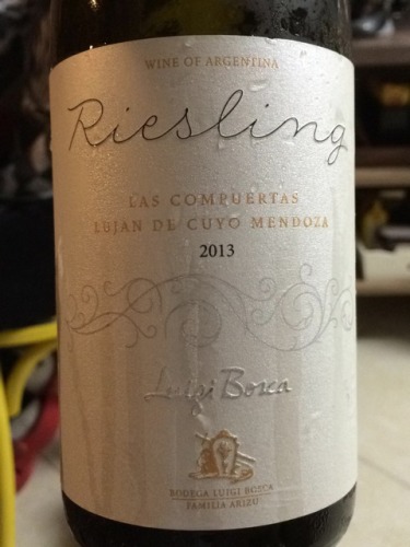 露奇波斯加康普塔斯园雷司令干白Luigi Bosca Las Compuertas Riesling