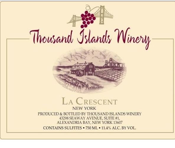 千岛新月甜白Thousand Islands Winery La Crescent