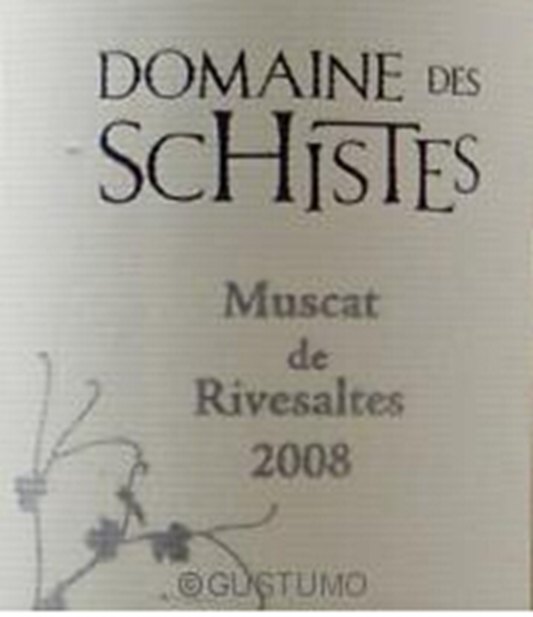 希思特斯盐水慕斯卡特干白Domaine des Schistes Muscat de Rivesaltes