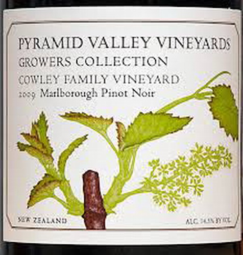 金字塔谷考利家族黑皮诺干红Pyramid Valley Vineyards Cowley Family Pinot Noir