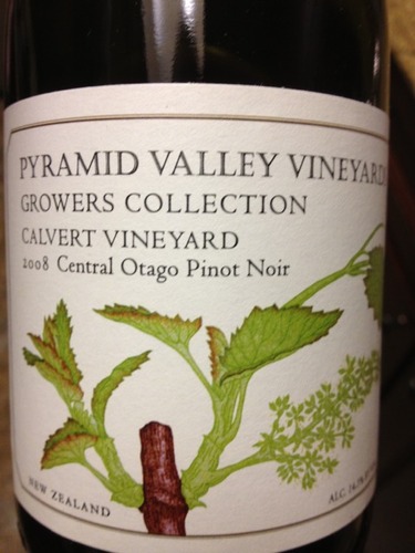 金字塔谷卡尔维黑皮诺干红Pyramid Valley Vineyards Calvert Pinot Noir