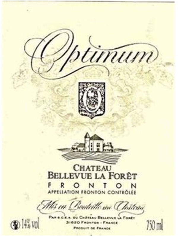 贝勒维森林欧提曼干红Chateau Bellevue La Foret Optimum