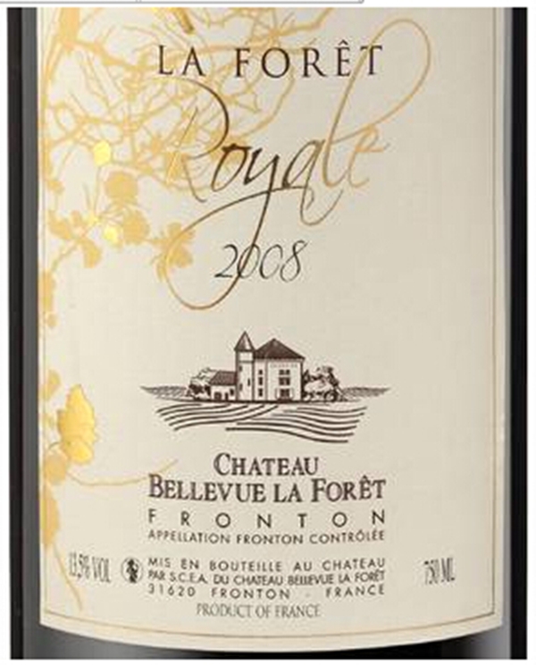 贝勒维森林皇家森林干红Chateau Bellevue La Foret Royale