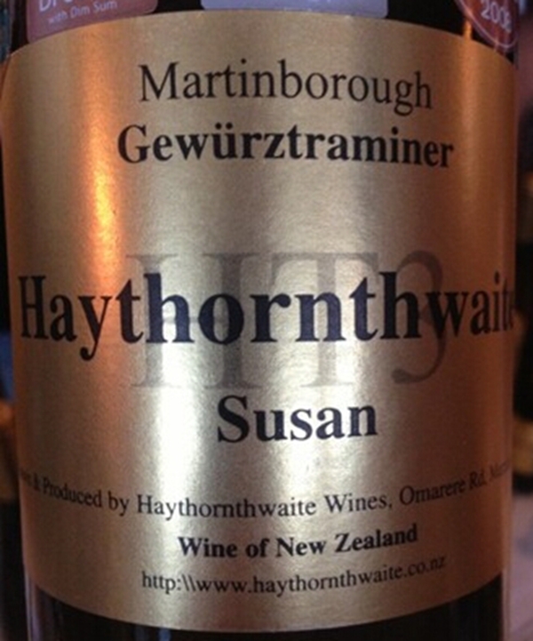 海顿维特苏珊琼瑶浆干白Haythornthwaite Susan Gewurztraminer