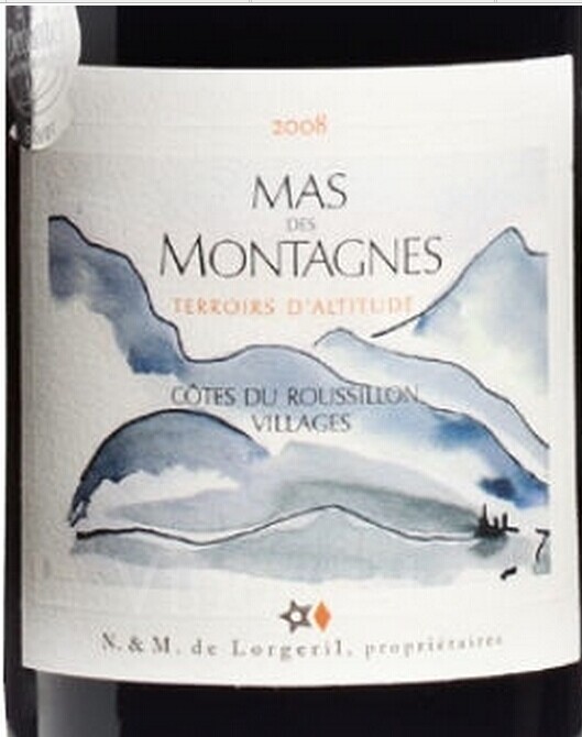 山地胡斯朗村庄风土和海拔干红Mas des Montagnes Cotes du Roussillon Villages Terroirs d'Altitude