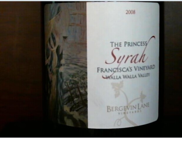 伯格瑞莲娜弗朗西斯科园公主西拉干红Bergevin Lane Vineyards Francisca's Vineyard Princess Syrah