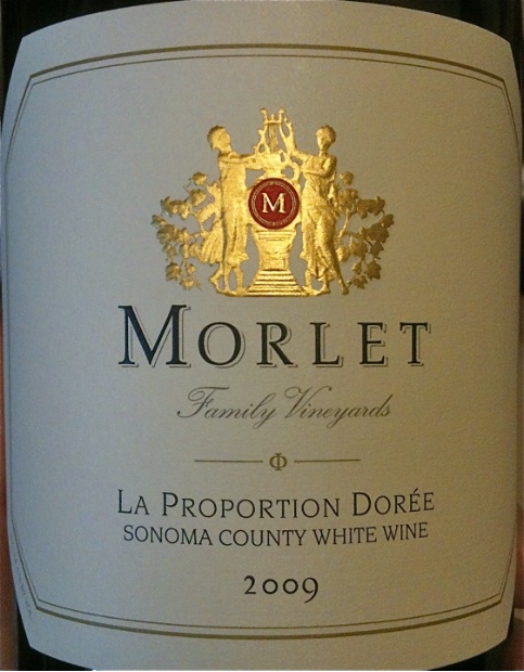 莫莱慕尼黑干白Morlet Family Vineyards La Proportion Doree