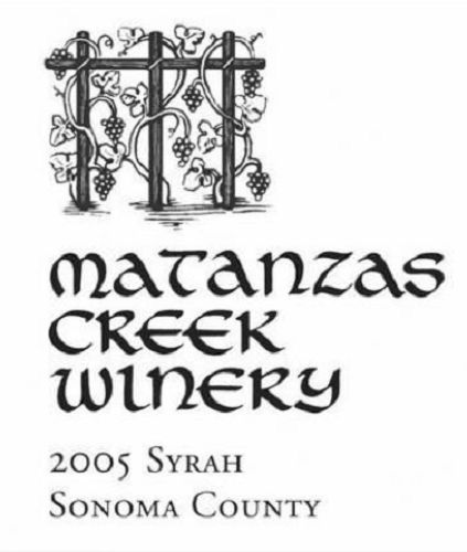 马坦萨斯溪西拉干红Matanzas Creek Syrah