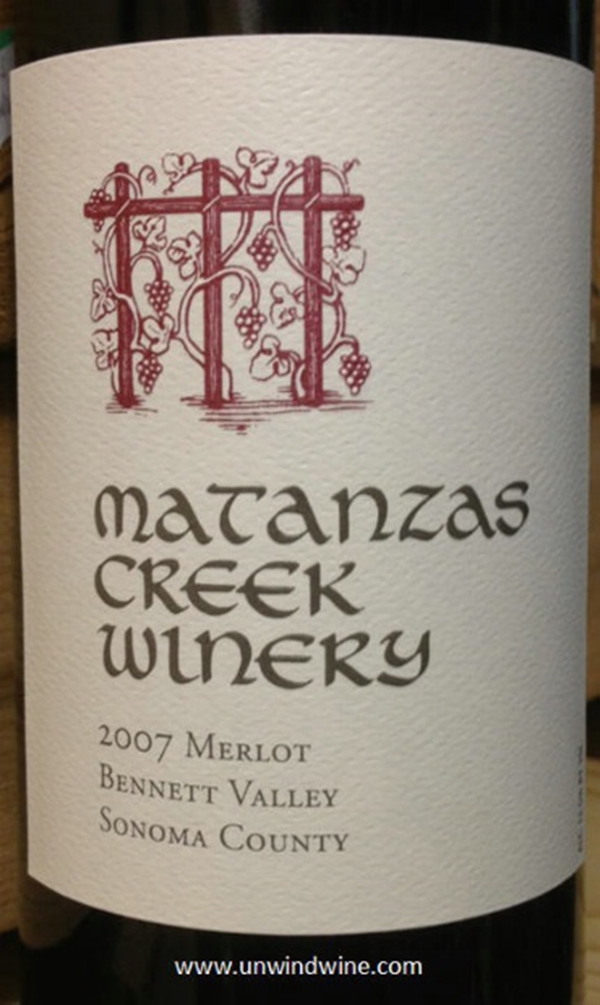 马坦萨斯溪梅洛干红Matanzas Creek Merlot