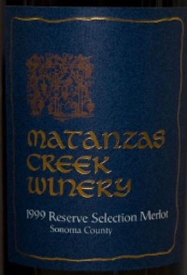 马坦萨斯溪珍藏精选梅洛干红Matanzas Creek Reserve Selection Merlot