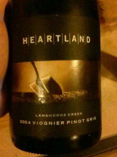 心田酒庄维欧尼-灰皮诺混酿干白Heartland Viognier - Pinot Gris