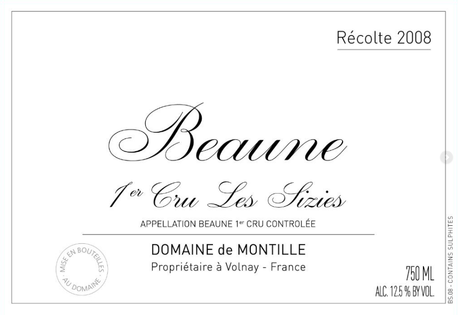 Domaine de Montille Les Sizies