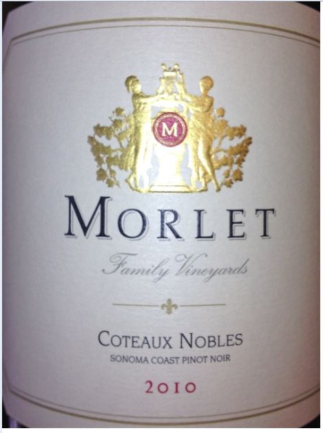 莫莱科托黑皮诺干红Morlet Family Vineyards Coteaux Nobles Pinot Noir