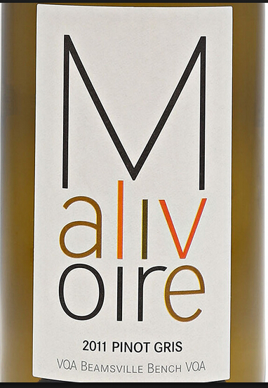 马利瓦尔灰皮诺干白Malivoire Pinot Gris