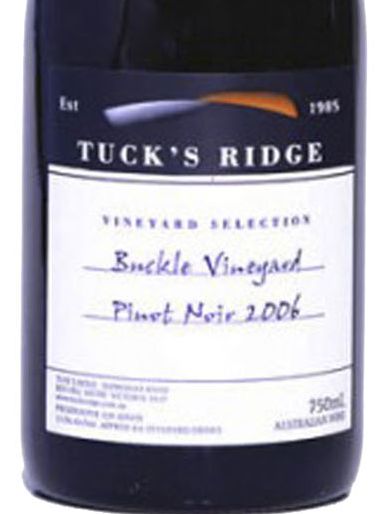 塔克山脊巴克尔黑皮诺干红Tuck's Ridge Buckle Vineyard Pinot Noir