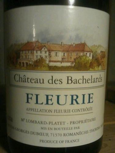 乔治杜柏夫巴什拉庄园福乐里干红Georges Duboeuf Chateau des Bachelards Fleurie