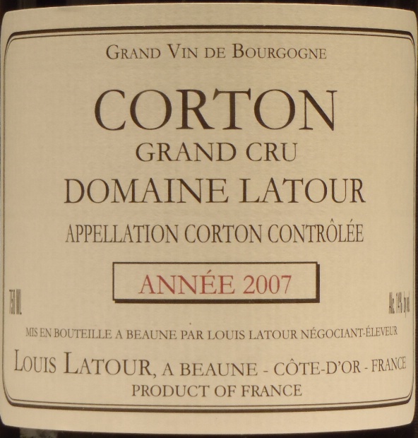路易拉图科尔登园干红Louis Latour Corton 'Domaine Latour'