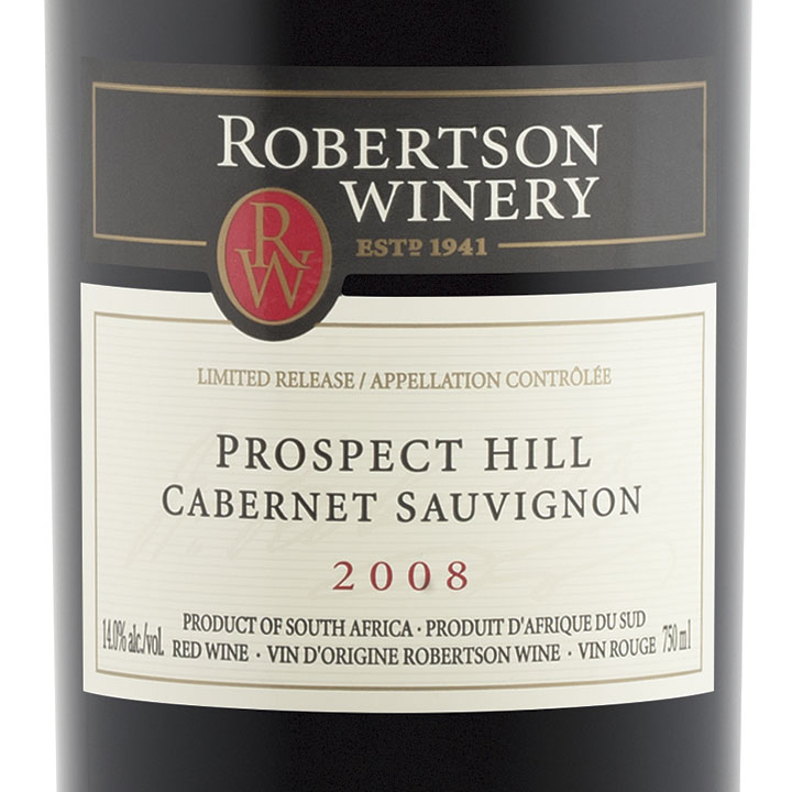 罗宾逊前程山赤霞珠干红Robertson Winery Prospect Hill Cabernet Sauvignon