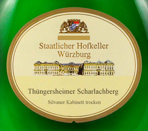 斯塔利榭尔猩红山西万尼小房酒Staatlicher Hofkeller Thungersheimer Scharlachberg Silvaner Kabinett trocken