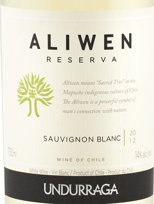 安杜拉加阿里文珍藏长相思干白Undurraga Aliwen Reserva Sauvignon Blanc