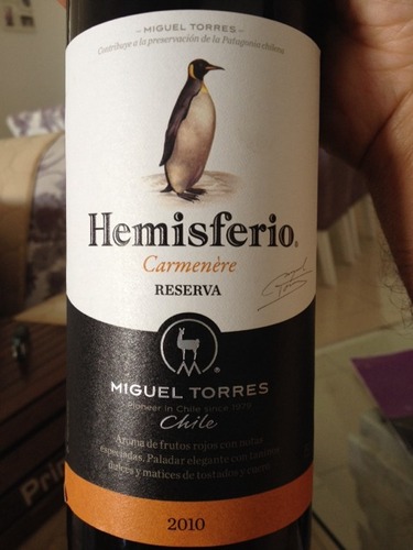 智利桃乐丝极地珍藏佳美娜干红Miguel Torres Hemisferio Carmenere Reserva