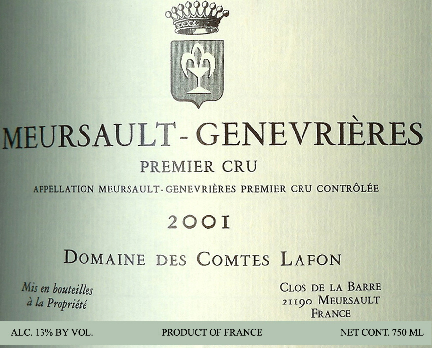 拉芳迪雷斯园干红Domaine des Comtes Lafon Les Duresses