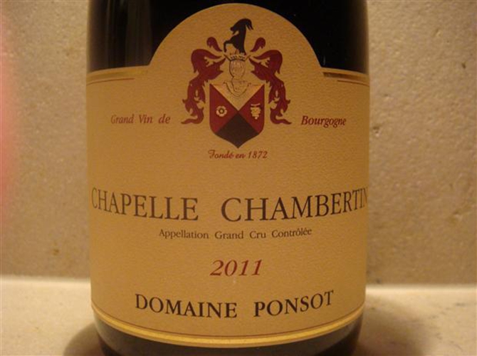 彭寿香贝丹教堂园干红Domaine Ponsot Chapelle-Chambertin