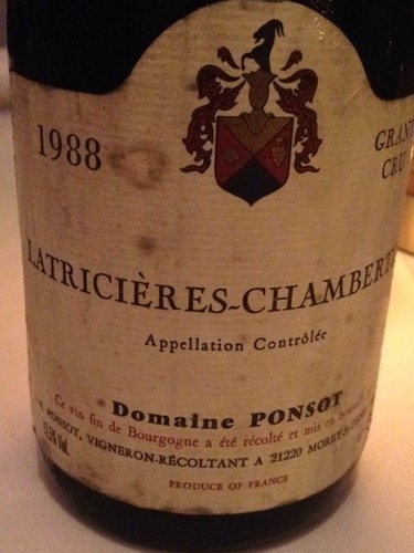 彭寿拉奇希尔-香贝丹园干红Domaine Ponsot Latricieres-Chambertin