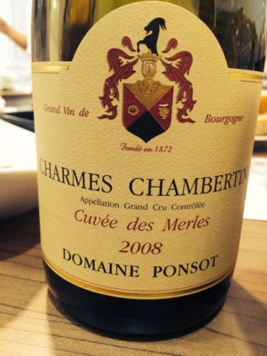 彭寿香牡-香贝丹园默乐干红Domaine Ponsot Charmes-Chambertin Cuvee des Merles