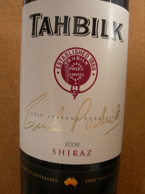 德宝酿酒师巴布力克设拉子干红Tahbilk Eric Stevens Purbrick Shiraz