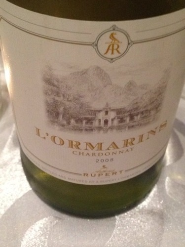 鲁伯特奥马瑞霞多丽干白Anthonij Rupert L'Ormarins Chardonnay