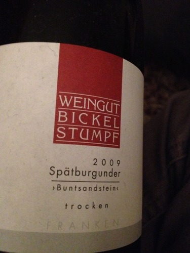 比克尔施通普夫红砂岩黑皮诺干红Weingut Bickel Stumpf Buntsandstein Spatburgunder trocken