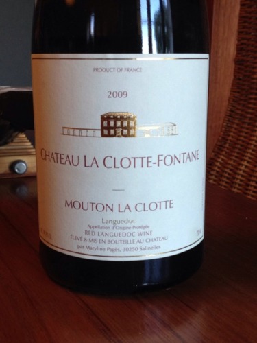 克洛特冯塔纳木铜干红Chateau La Clotte-Fontane Coteaux du Languedoc Mouton La Clotte