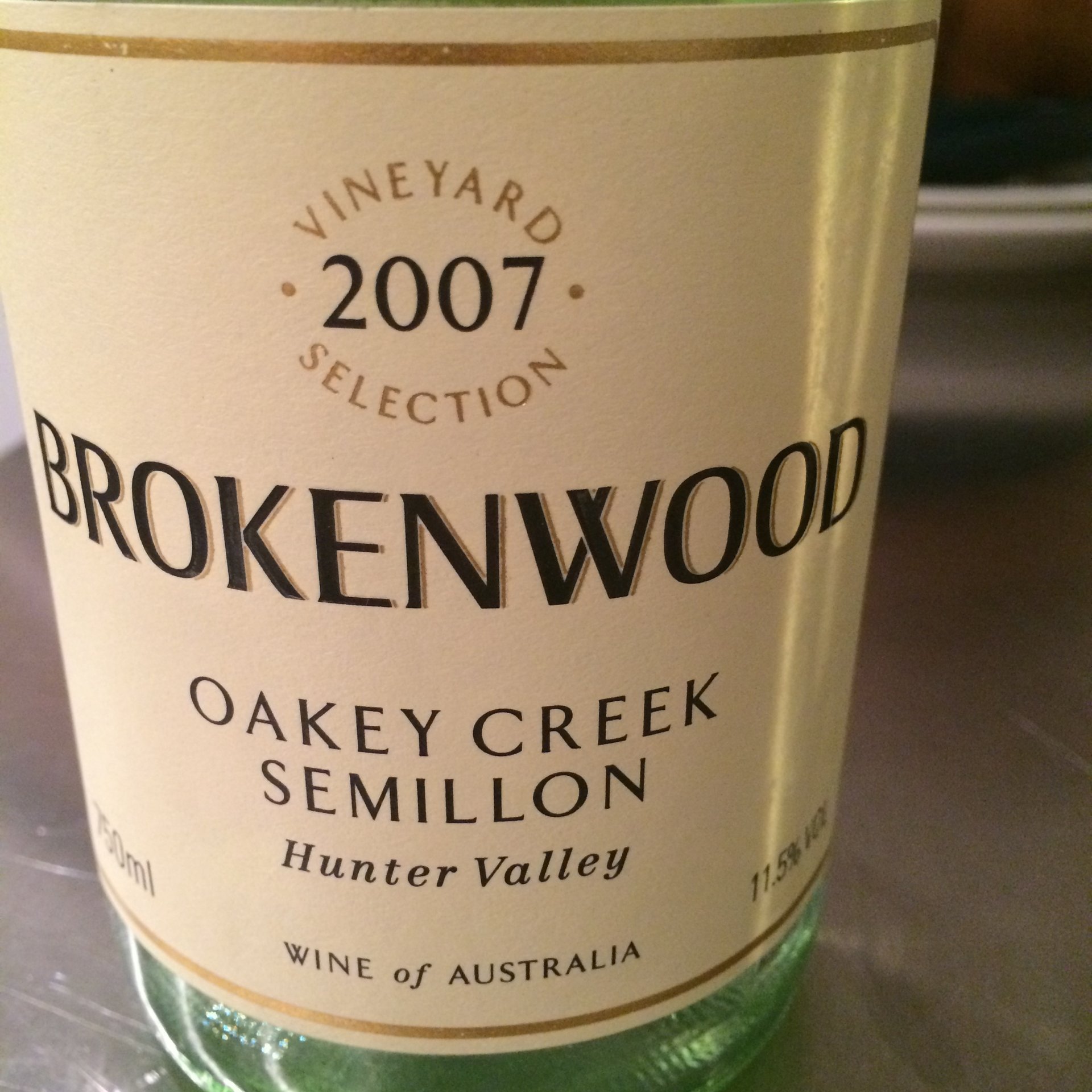 恋木传奇太溪赛美容干白Brokenwood Oakey Creek Semillon