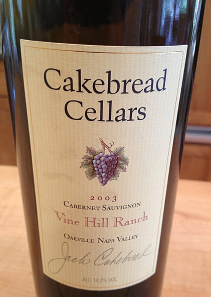 卡布瑞山坡牧场赤霞珠干红Cakebread Cellars Vine Hill Ranch Cabernet Sauvignon