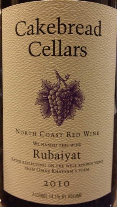 卡布瑞鲁拜集干红Cakebread Cellars Rubaiyat Red