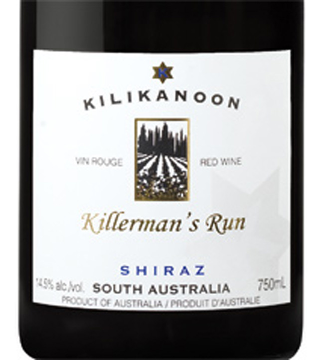 凯利卡努奔跑的杀手设拉子干红Kilikanoon Killerman's Run Shiraz