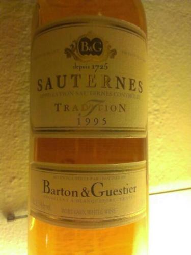 巴顿嘉斯蒂传统苏玳甜白Barton & Guestier Sauternes Tradition