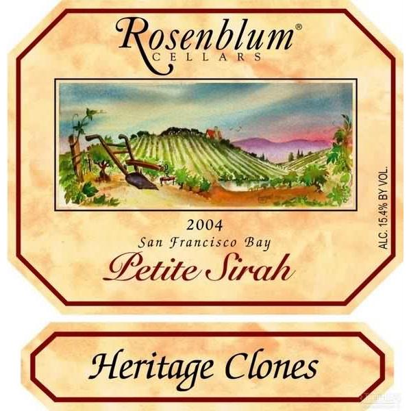 罗森布拉姆传统克隆小西拉干红Rosenblum Cellars Heritage Clone Petite Sirah