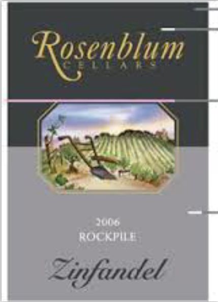 罗森布拉姆洛克路仙粉黛干红Rosenblum Cellars Rockpile Road Zinfandel