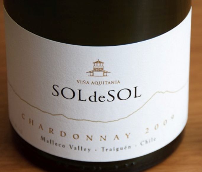 百子莲太阳霞多丽干白Vina Aquitania Sol de Sol Chardonnay