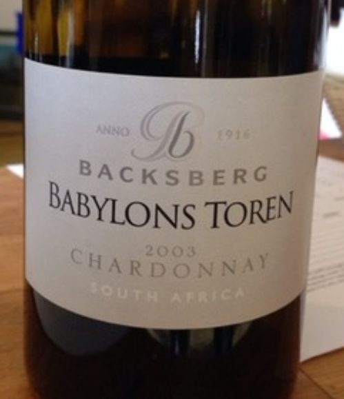 贝克斯堡霞多丽干白Backsberg Babylons Toren Chardonnay