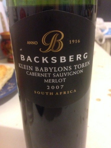 贝克斯堡克莱恩贝勒特赤霞珠-梅洛干红Backsberg Klein Babylons Toren Cabernet Sauvignon - Merlot