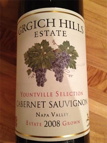 格吉弛黑尔精选赤霞珠干红Grgich Hills Yountville Selection Cabernet Sauvignon