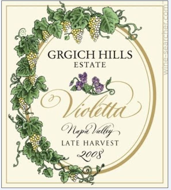 格吉弛黑尔晚收薇奥丽特甜白Grgich Hills Late Harvest Violetta