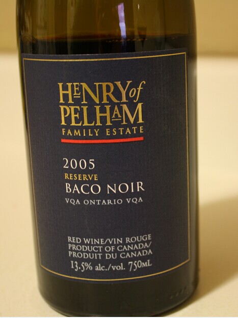 亨利佩勒姆家族黑巴科干红Henry of Pelham Family Estate Baco Noir