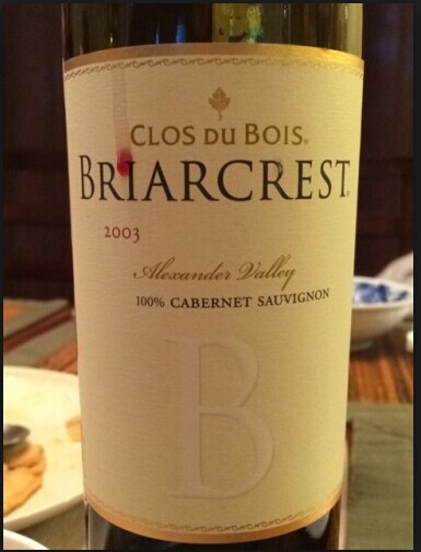 宝林酒堡布利亚克莱斯特赤霞珠干红Clos du Bois Briarcrest Cabernet Sauvignon